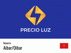 Precio luz hoy horas Aibar/Oibar