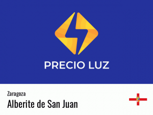 Precio luz hoy horas Alberite de San Juan