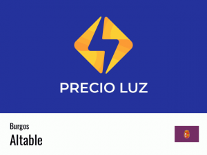 Precio luz hoy horas Altable