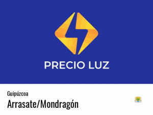 Precio luz hoy horas Arrasate/Mondragón