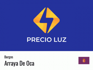 Precio luz hoy horas Arraya De Oca