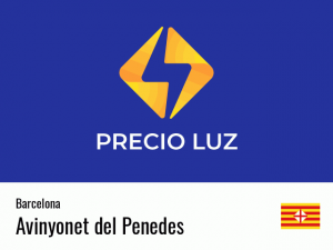 Precio luz hoy horas Avinyonet del Penedes