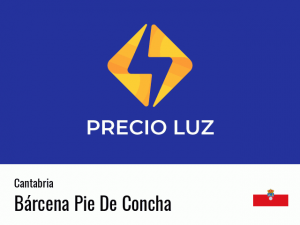 Precio luz hoy horas Bárcena Pie De Concha