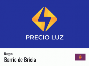 Precio luz hoy horas Barrio de Bricia