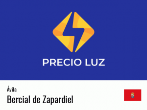 Precio luz hoy horas Bercial de Zapardiel