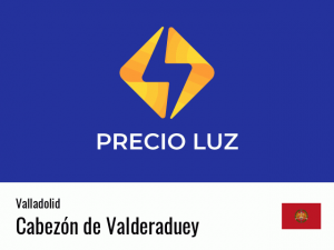 Precio luz hoy horas Cabezón de Valderaduey