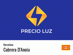 Precio luz hoy horas Cabrera D'Anoia