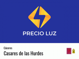 Precio luz hoy horas Casares de las Hurdes