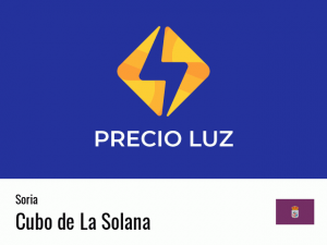 Precio luz hoy horas Cubo de La Solana