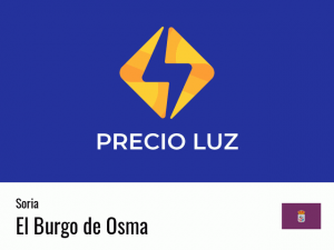 Precio luz hoy horas El Burgo de Osma