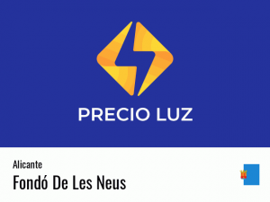 Precio luz hoy horas Fondó De Les Neus