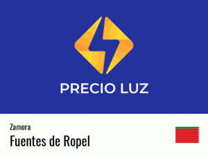 Precio luz hoy horas Fuentes de Ropel