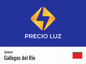 Precio luz hoy horas Gallegos del Río