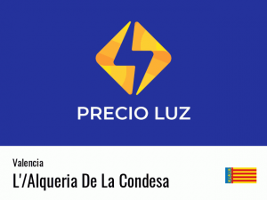Precio luz hoy horas L'/Alqueria De La Condesa