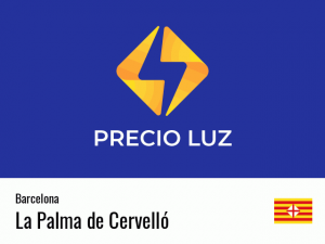Precio luz hoy horas La Palma de Cervelló