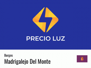 Precio luz hoy horas Madrigalejo Del Monte