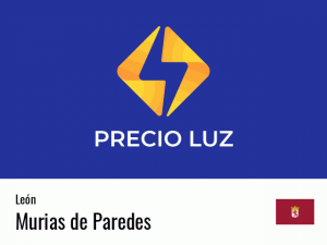 Precio luz hoy horas Murias de Paredes
