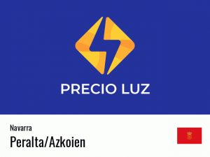 Precio luz hoy horas Peralta/Azkoien