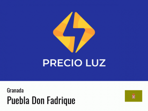 Precio luz hoy horas Puebla Don Fadrique