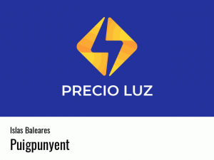 Precio luz hoy horas Puigpunyent