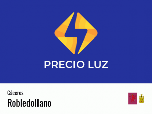 Precio luz hoy horas Robledollano