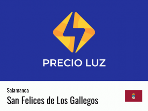 Precio luz hoy horas San Felices de Los Gallegos