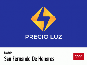 Precio luz hoy horas San Fernando De Henares