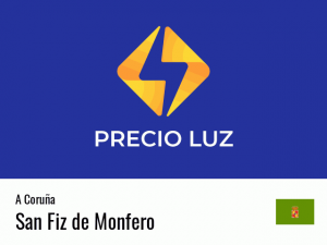 Precio luz hoy horas San Fiz de Monfero