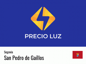 Precio luz hoy horas San Pedro de Gaíllos