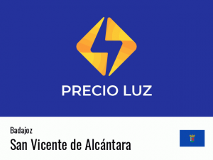 Precio luz hoy horas San Vicente de Alcántara