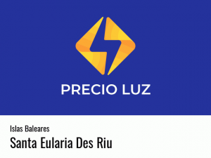 Precio luz hoy horas Santa Eularia Des Riu