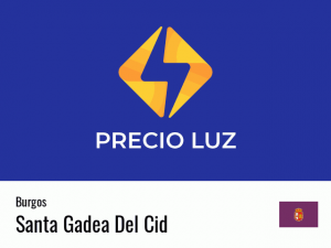 Precio luz hoy horas Santa Gadea Del Cid