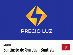 Precio luz hoy horas Santiuste de San Juan Bautista