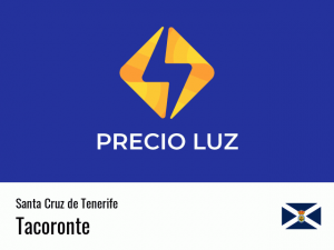 Precio luz hoy horas Tacoronte