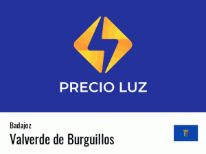 Precio luz hoy horas Valverde de Burguillos