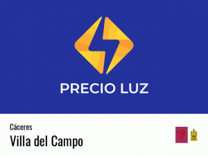 Precio luz hoy horas Villa del Campo