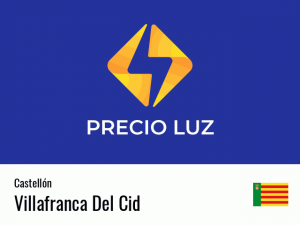 Precio luz hoy horas Villafranca Del Cid