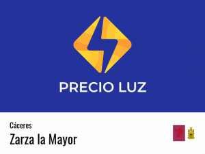 Precio luz hoy horas Zarza la Mayor